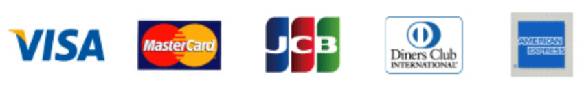 VISA MasterCard JCB DinersClub AmericanExpress